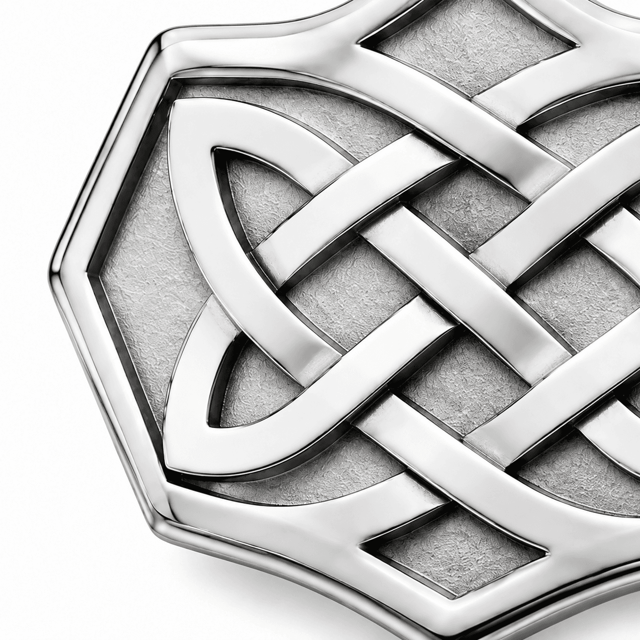 Sculptural Twist Openwork Pendant 316L Charm 3