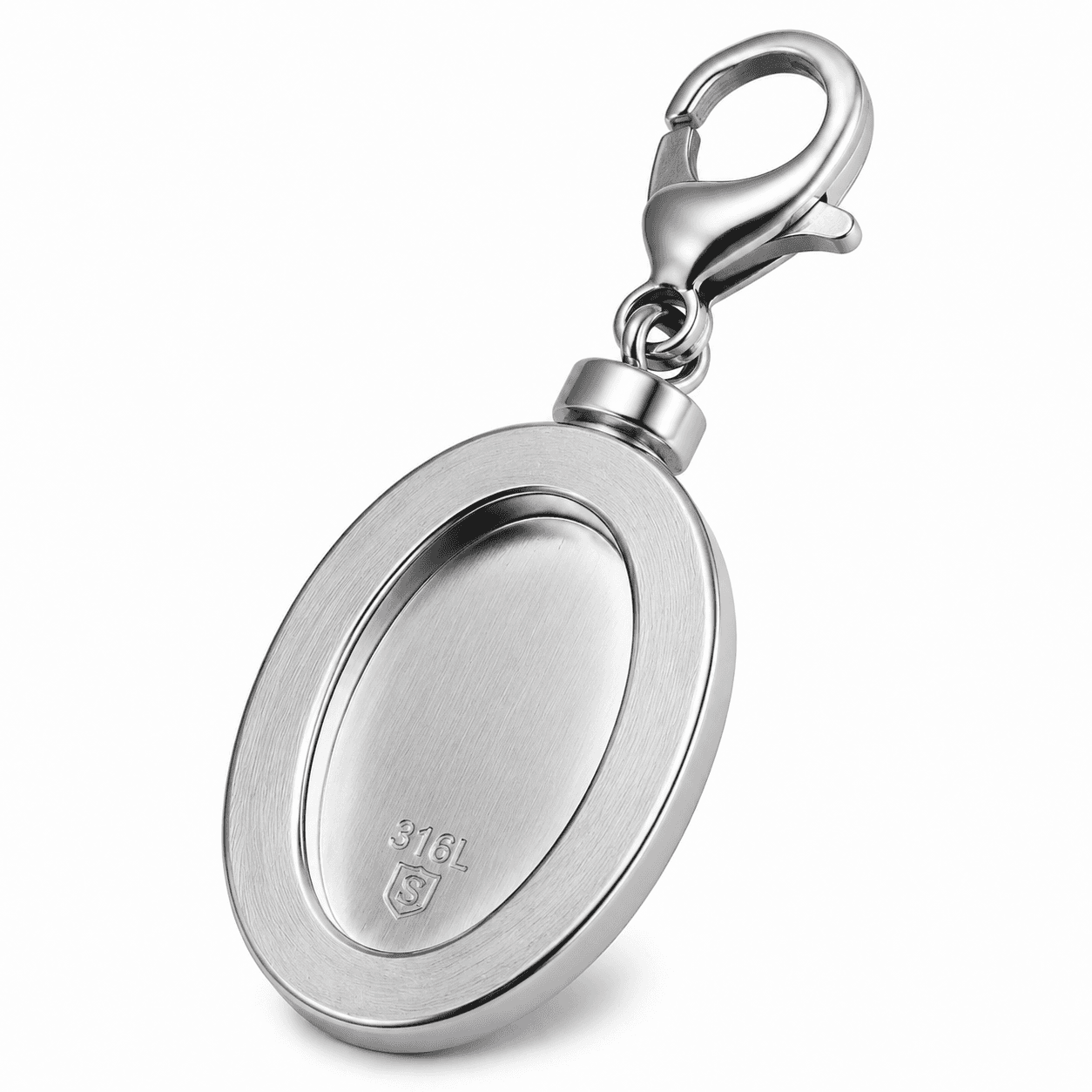 Oval Eclipse Bezel Charm 316L Stainless Steel 4