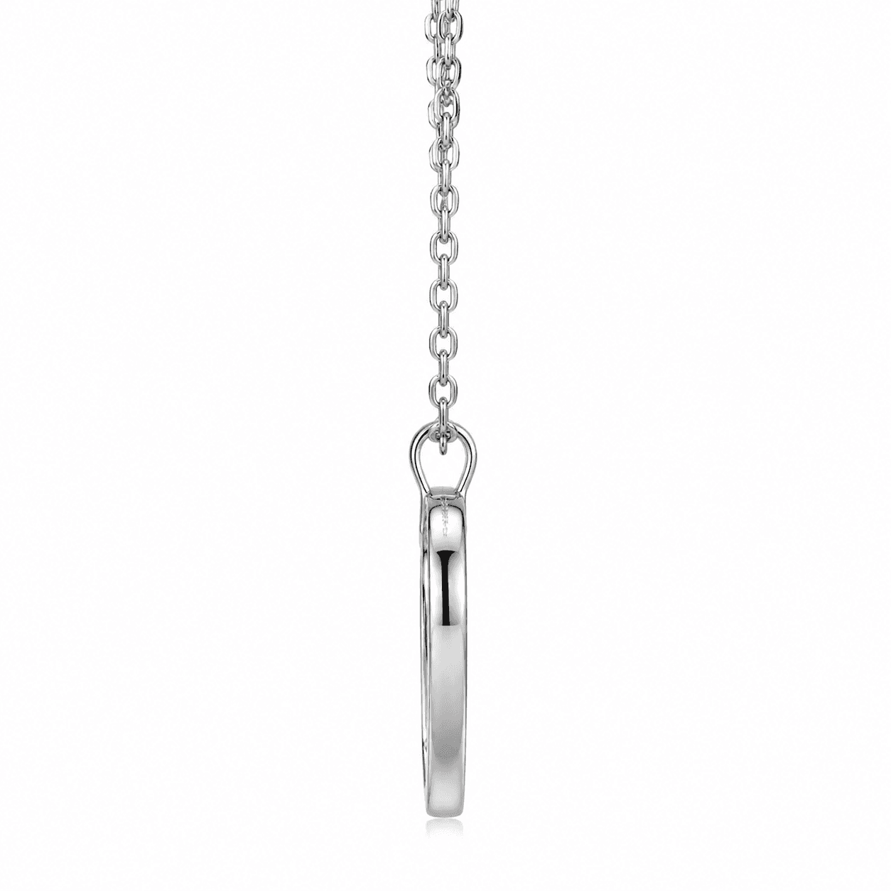 Freeform Echo Herz-Halskette 316L Edelstahl 2