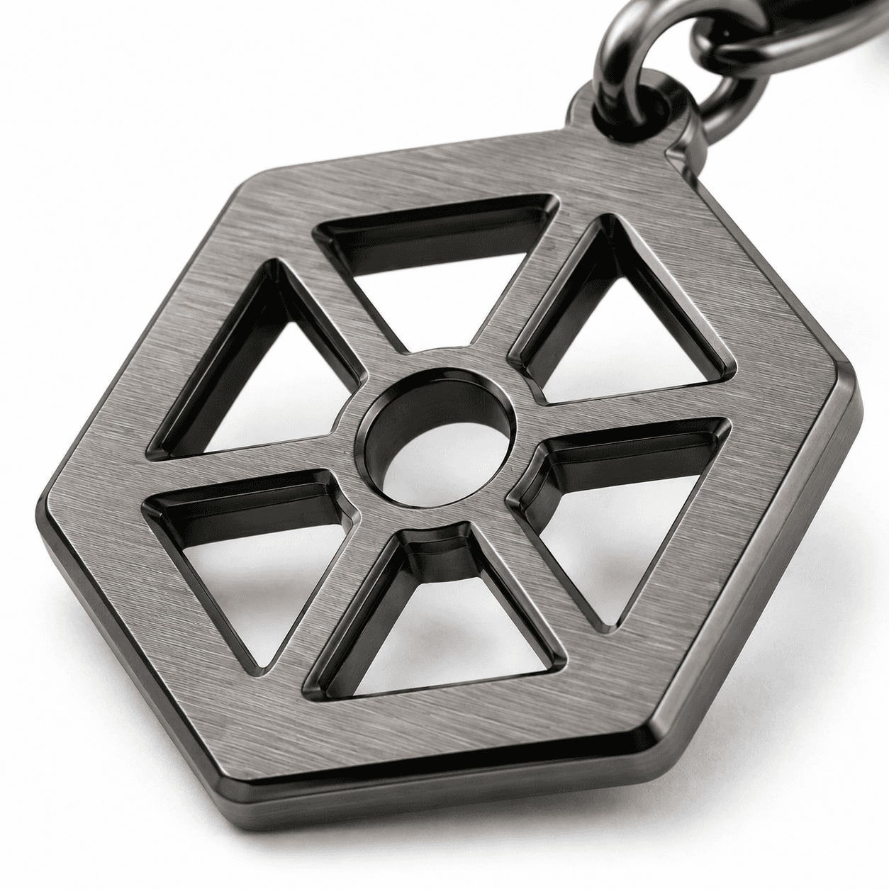 Azure Nebula Shard Charm 316L Stainless Steel Blue PVD 3