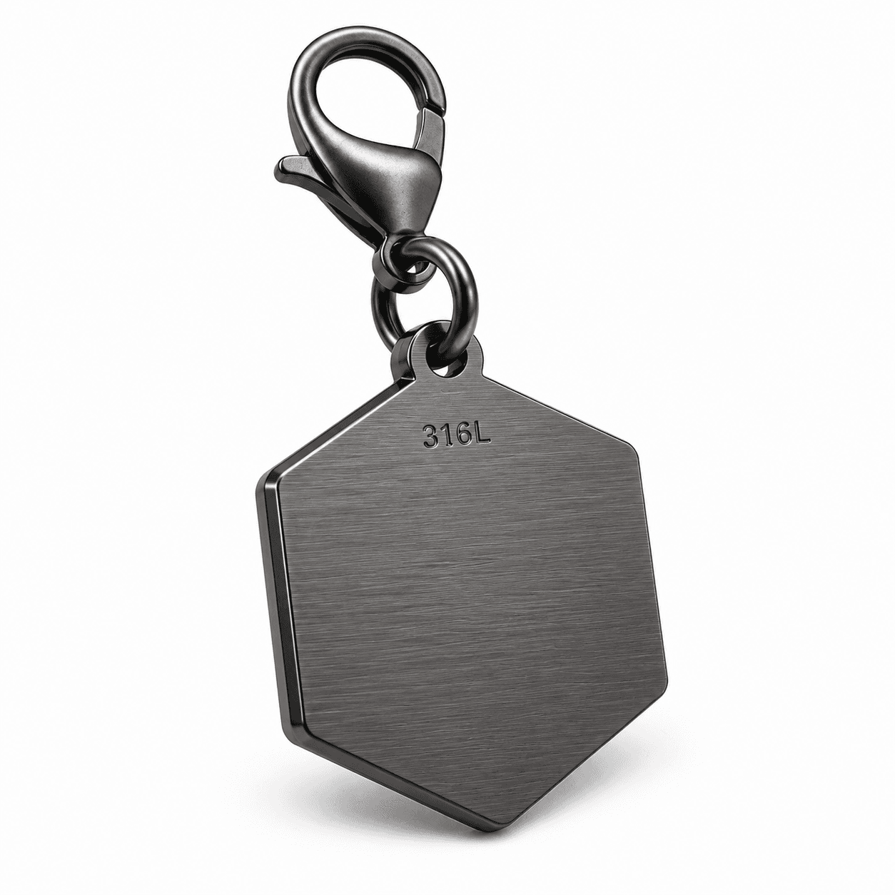 Azure Nebula Shard Charm 316L Stainless Steel Blue PVD 4