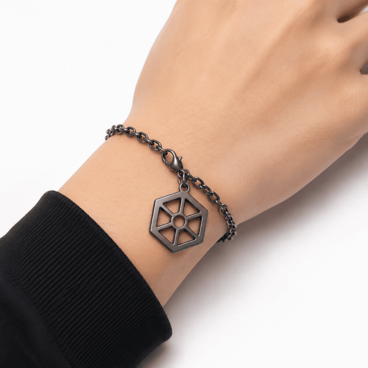 Azure Nebula Shard Charm 316L Stainless Steel Blue PVD 5