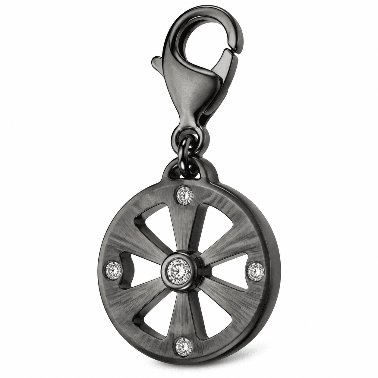 Iridescent Flux Abstract Organic Charm (316L)