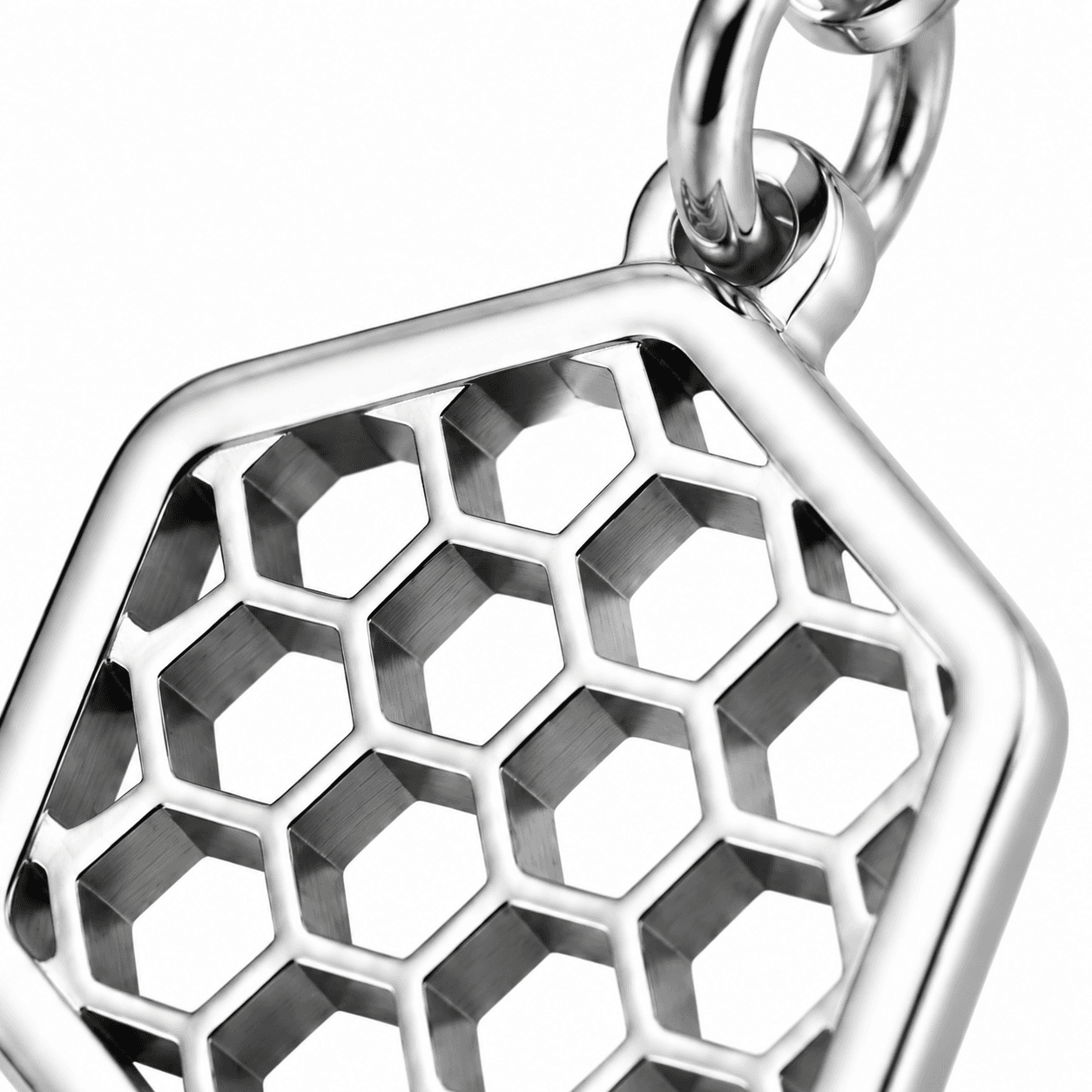 HexaGuard Sweat Shield Hexagon Charm 316L Stainless Steel 3