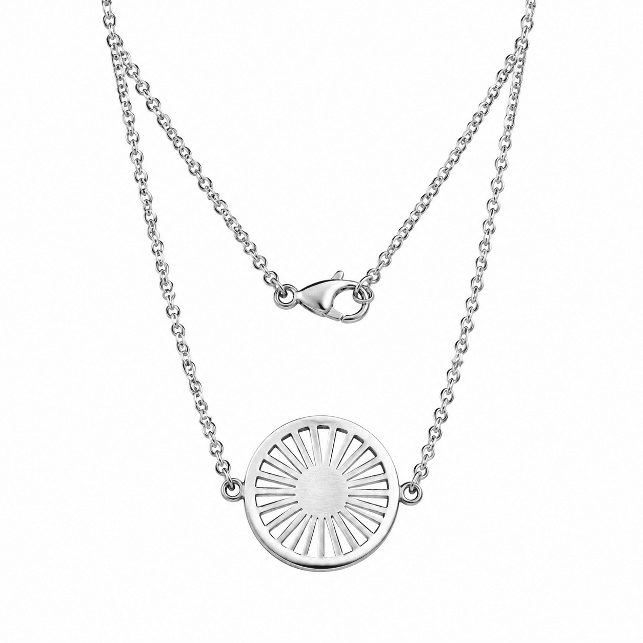 Stellar Dawn Birthstone Halo Necklace 4