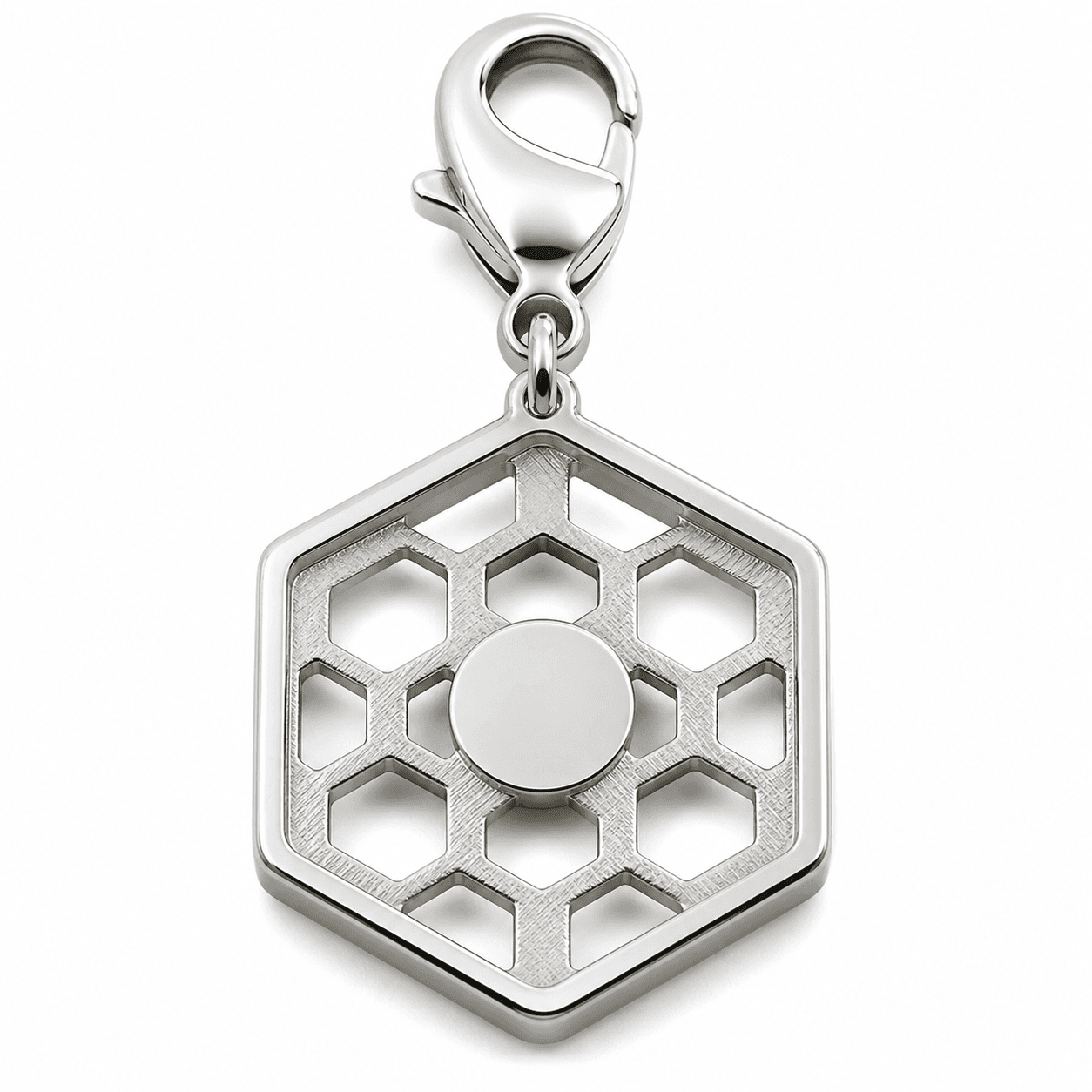HexaGuard Shield Charm 316L Stainless Steel 4