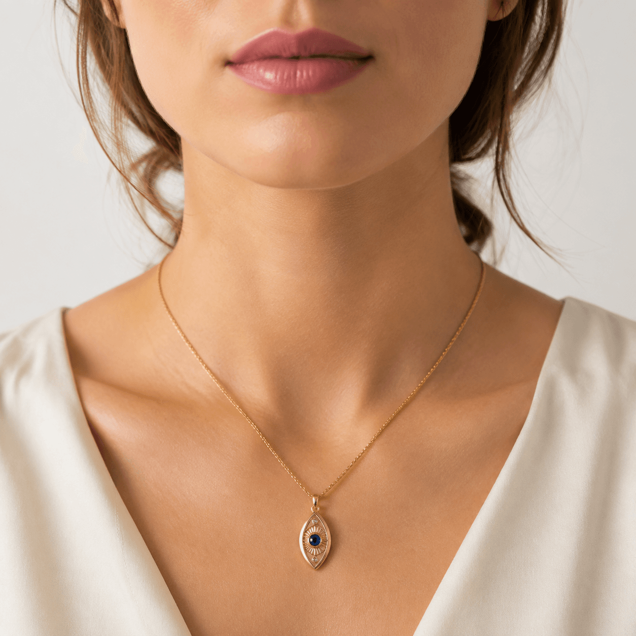 Collier en acier inoxydable Œil de Gardien de la Vague Lunaire - image 5
