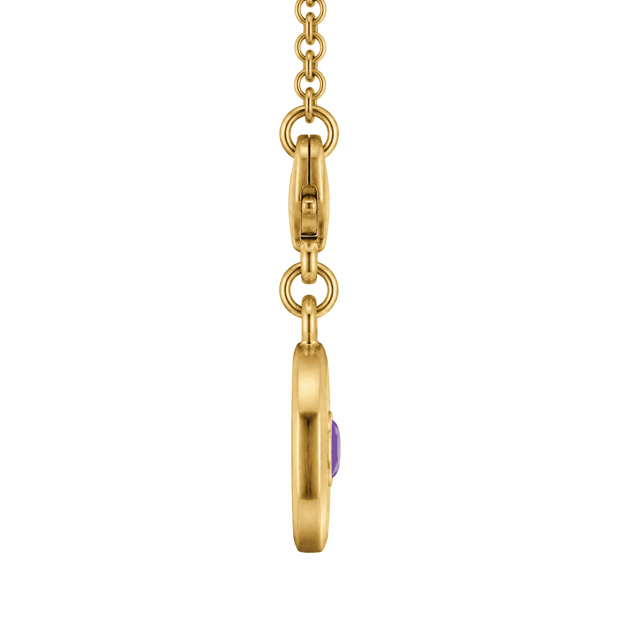 Collar con charm de piedra de nacimiento de ginkgo lunar - image 2