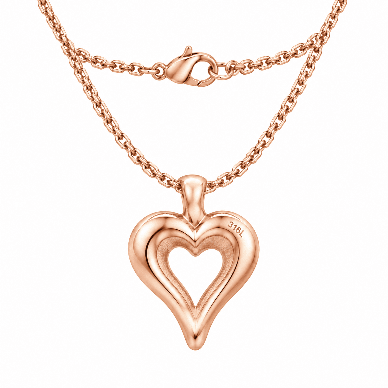 Aurora Eclipse Heart Charm Necklace 4