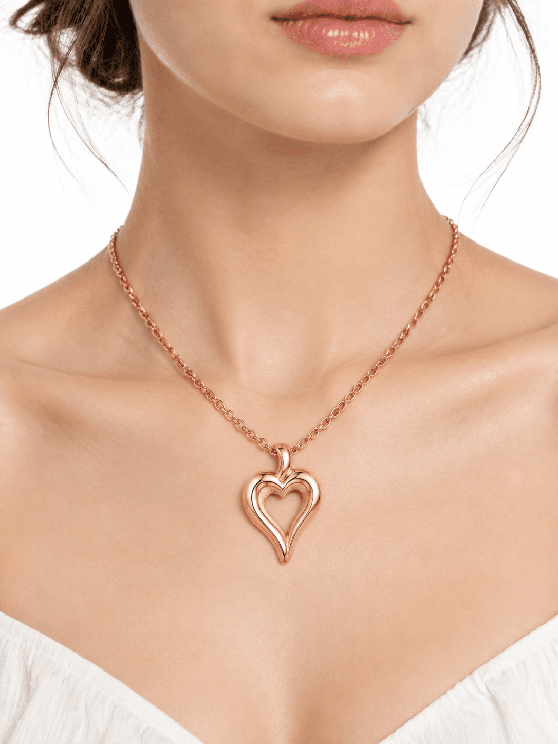 Aurora Eclipse Heart Charm Necklace 5