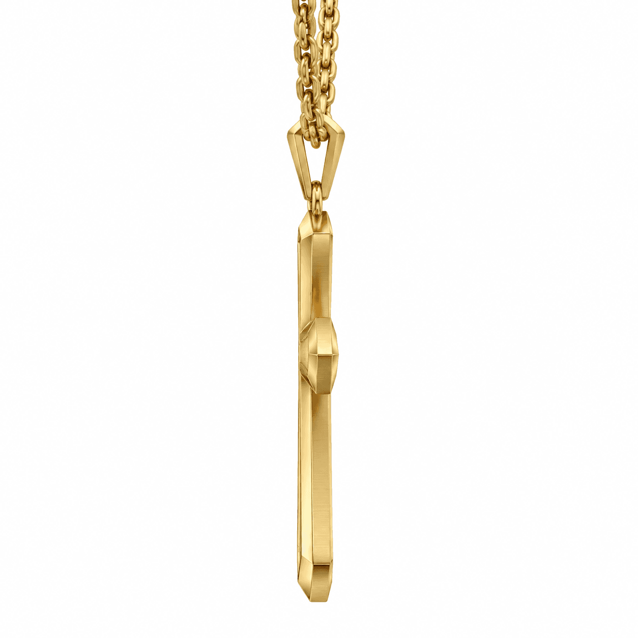 Titan Edge Sculpted Cross Pendant Necklace - image 2