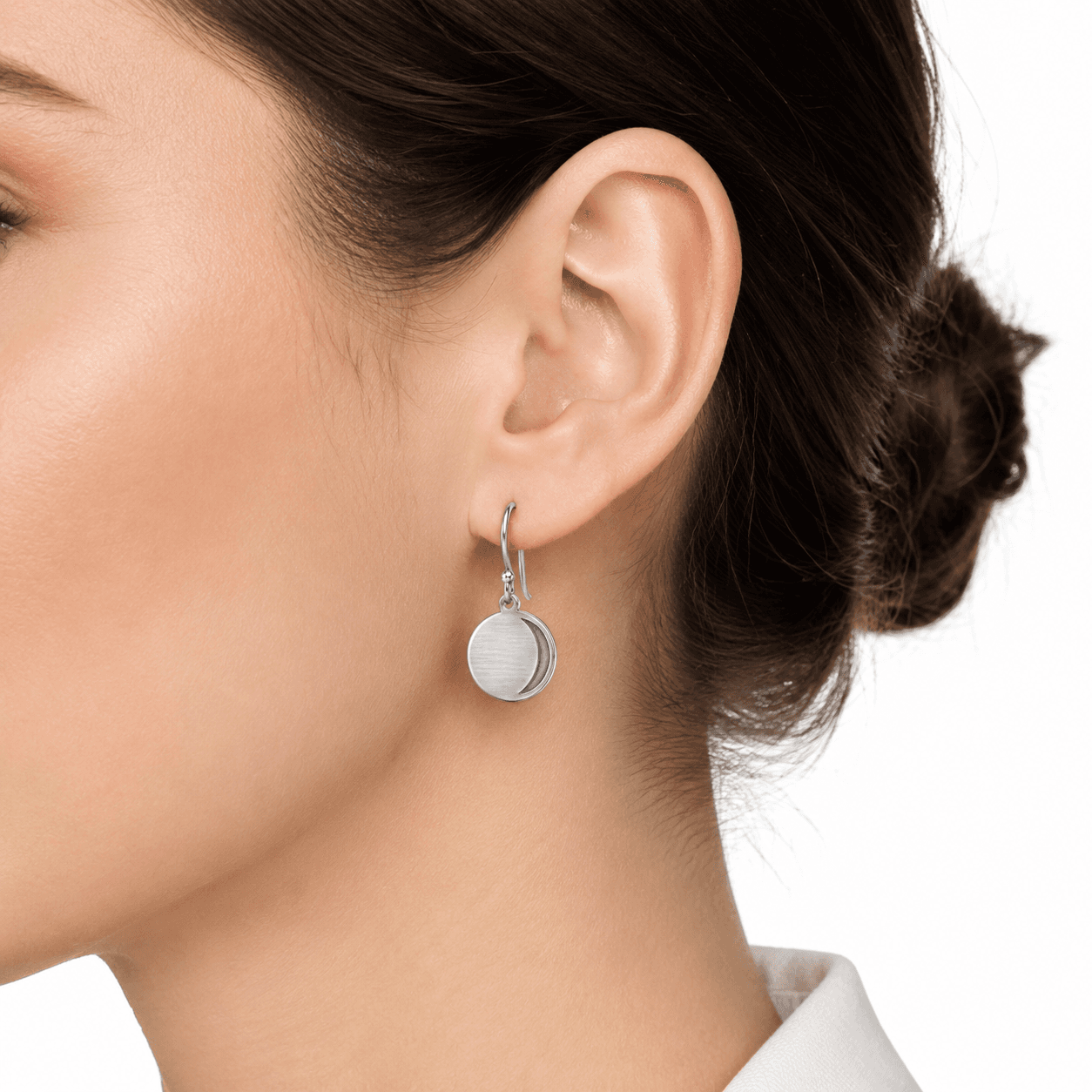 LunaClip Twilight Crescent Clip-On Stainless Steel Earrings 5