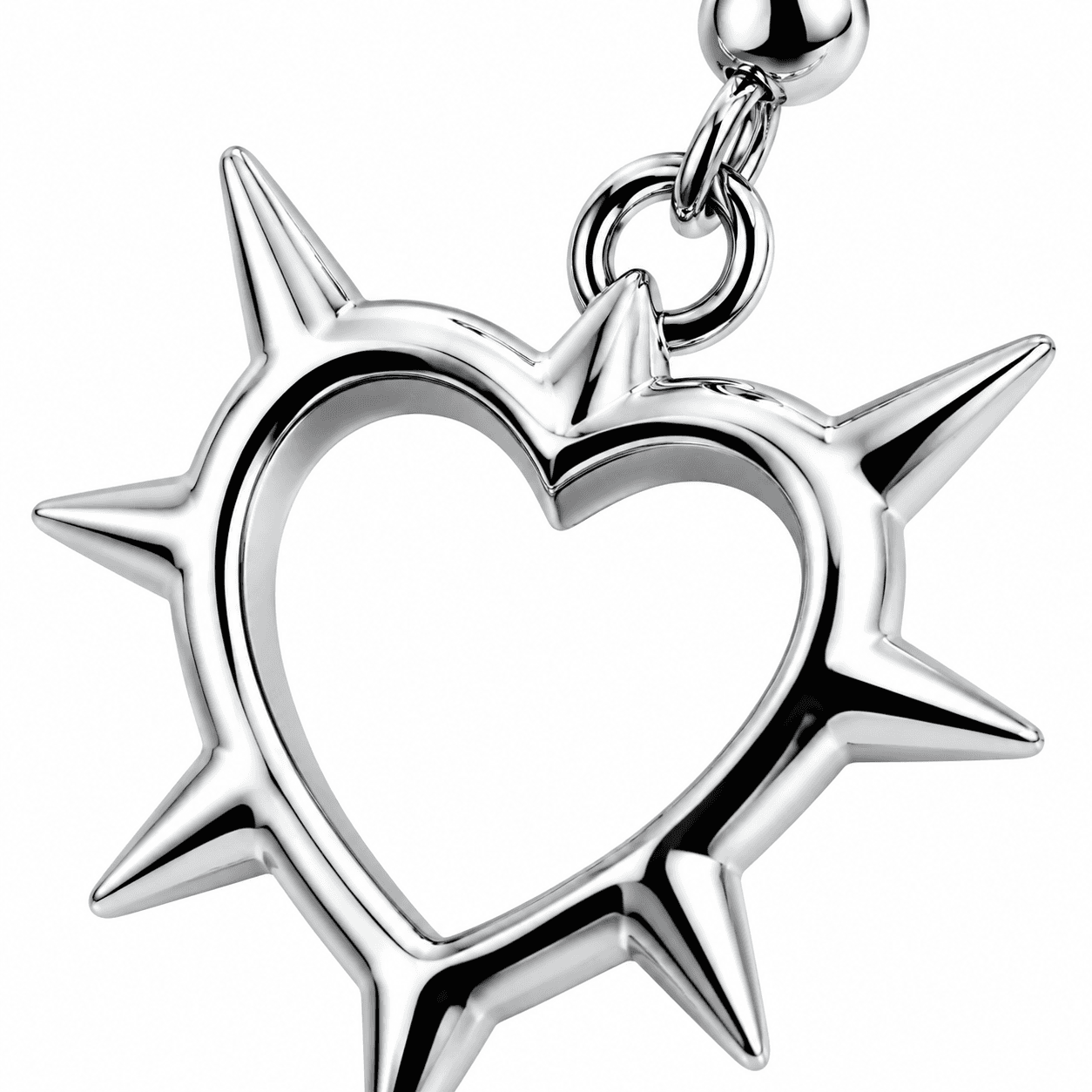 Starflare Spike Earrings - 316L Stainless Steel, Gunmetal 3