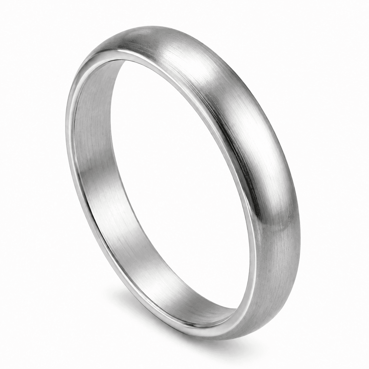 Kinetic Twist Two Tone Stainless Steel Ring 4