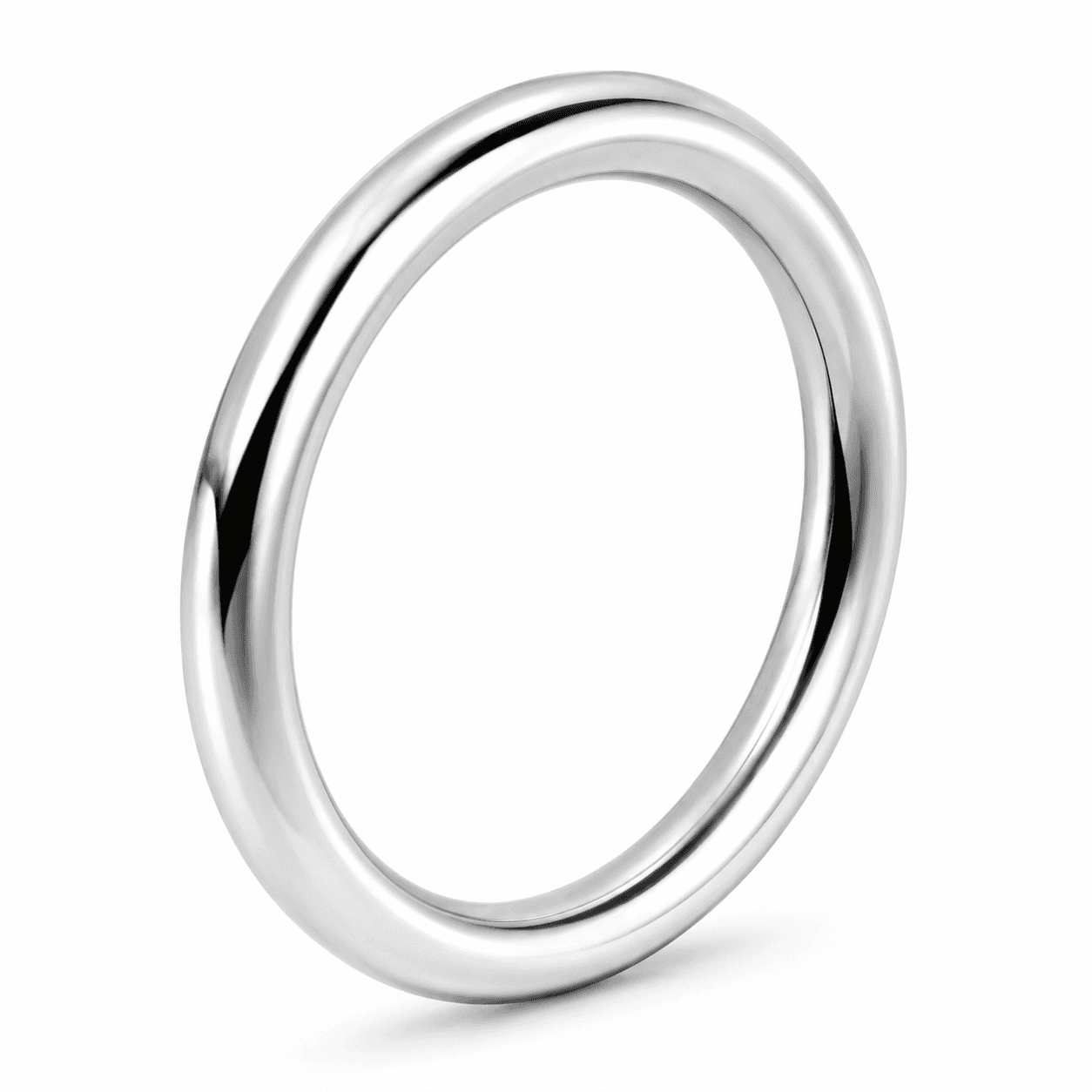 MonoWave Open Band IP Black Minimal Stainless Steel Ring 4