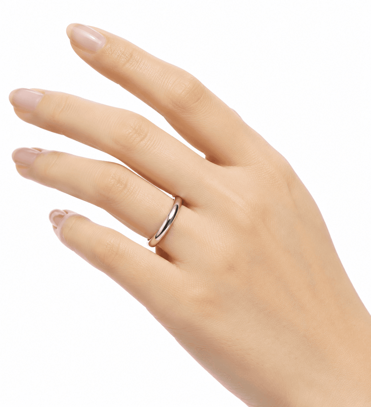 MonoWave Open Band IP Black Minimal Stainless Steel Ring 5
