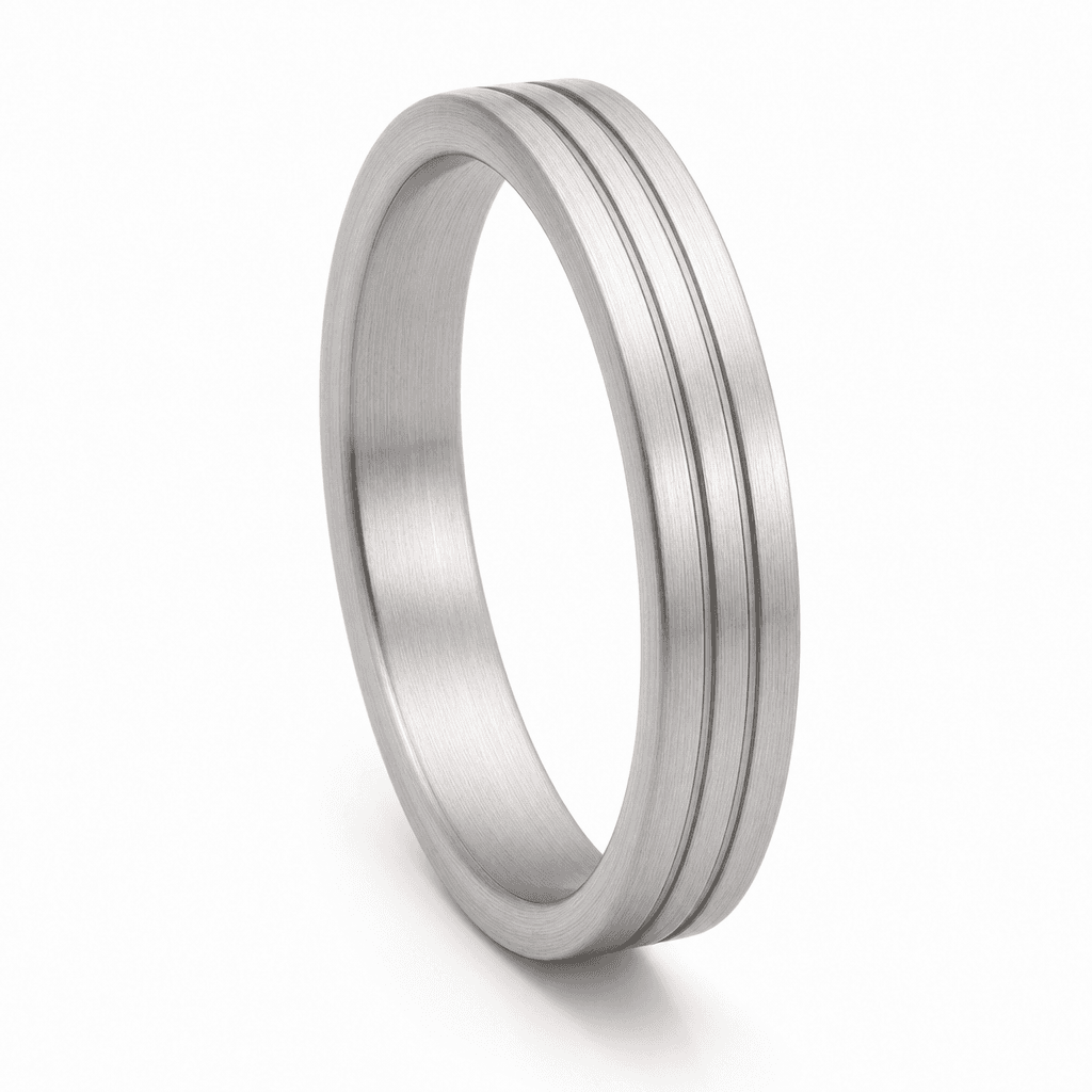 HexaGuard Ring 316L Stainless Steel Delicate Stack 4
