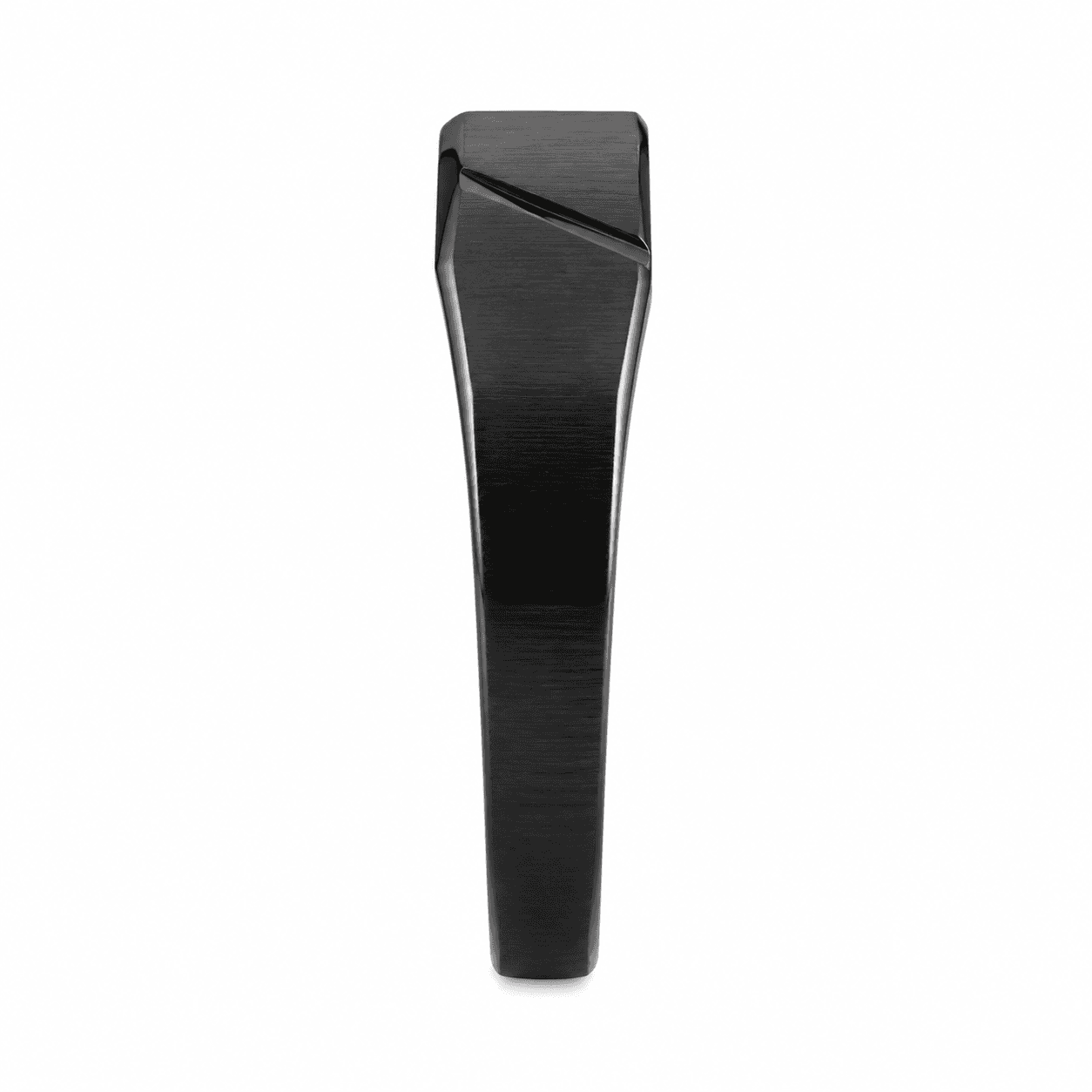 Anillo de Acero Inoxidable 316L Forjado con Torsión Obsidiana - image 2