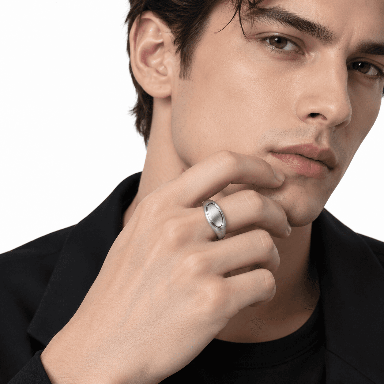 Orbit Flow Sculptural Twist 316L Stainless Steel Ring - image 5