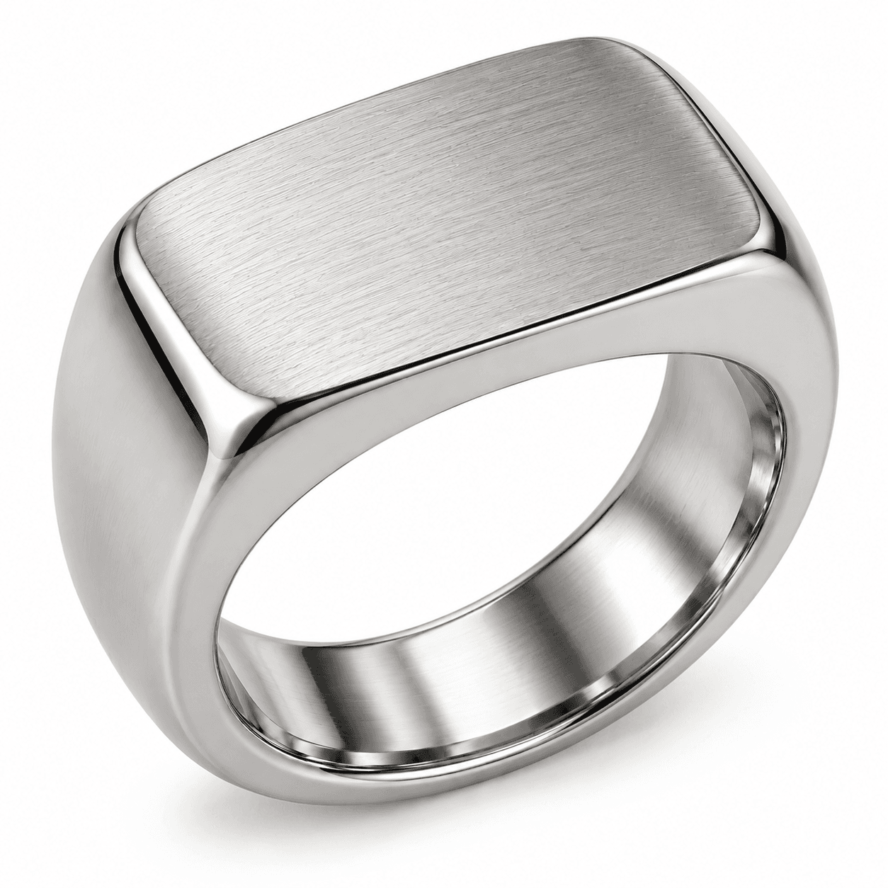 Liquid Arc Sculptural Twist 316L Stainless Steel Ring - image 4