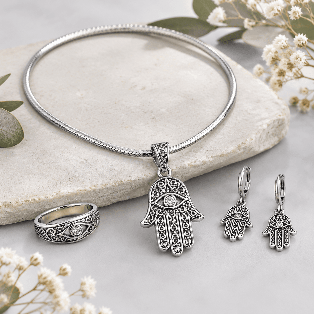 Silver Hamsa Hand Choker: Materials, Design Engineering and OEM Manufacturing