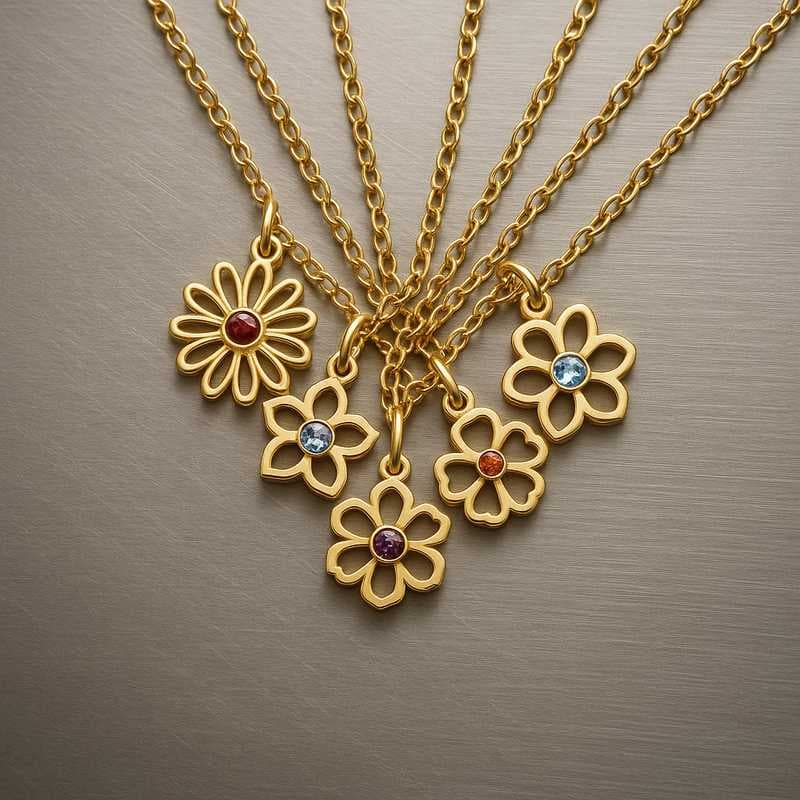 Engineered Elegance: Tech-Driven Floral Birthstone Charms