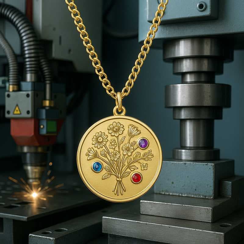 Engineering Elegance: Tech-Driven Stainless Steel Charm Necklaces