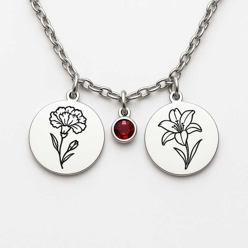 Tecnología de Materiales y Producción en Collares Personalizados de Flores y Piedras