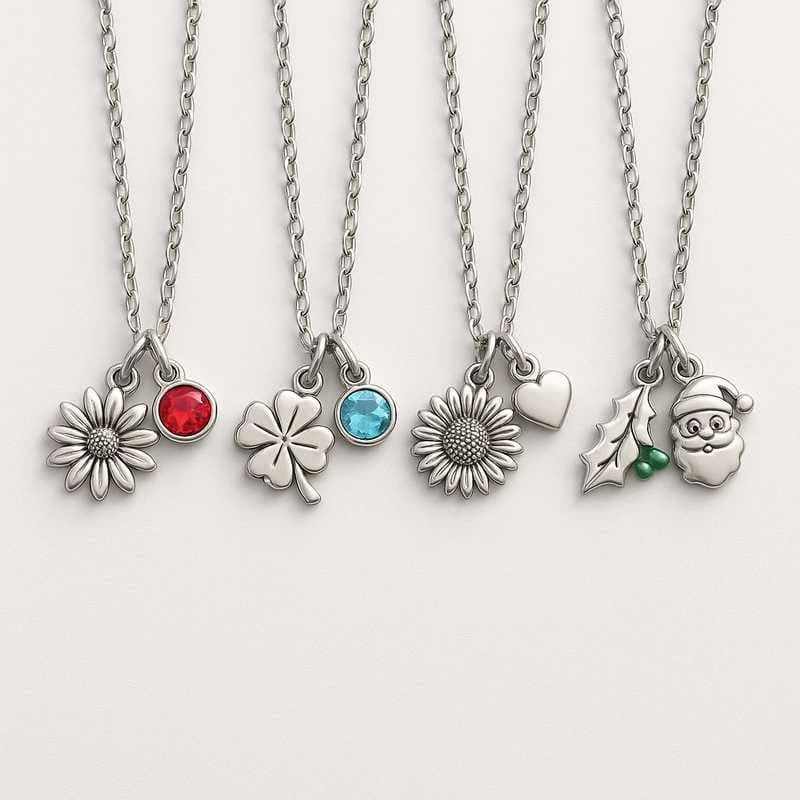 Seasonal Charm Collections: Custom Birthstone & Floral Necklaces for Every Occasion
