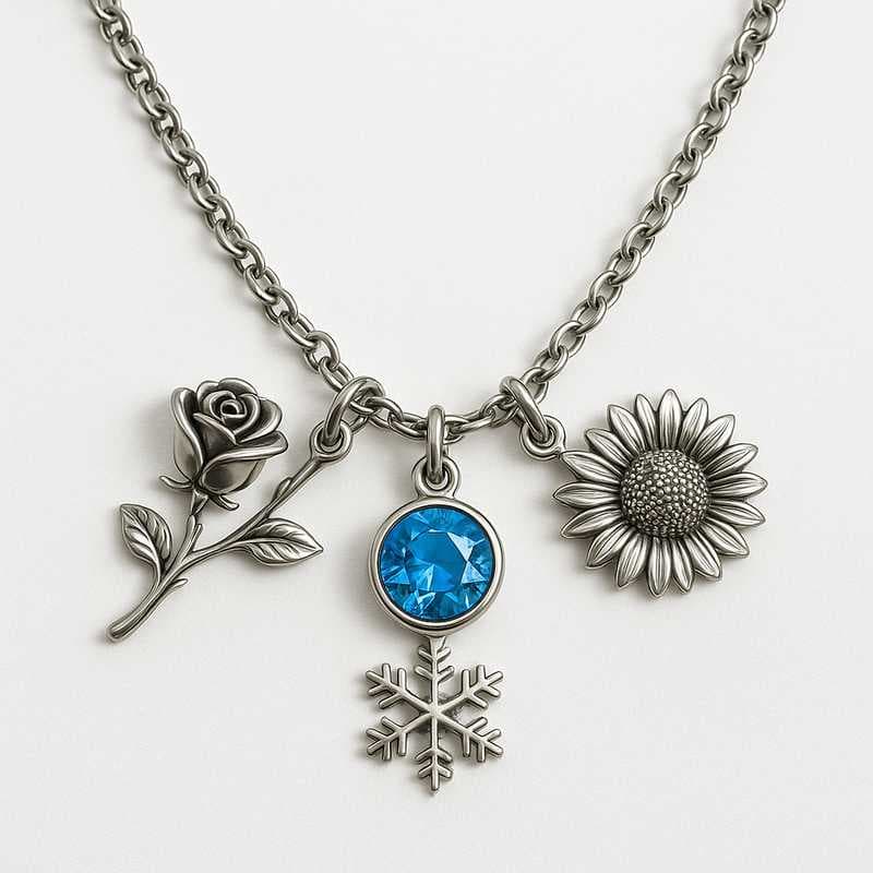 Seasonal Charm Collections: Custom Birthstone & Flower Necklaces for Every Occasion
