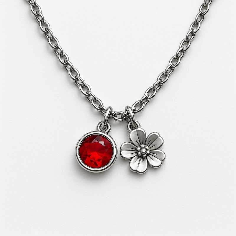 Seasonal Charm: Custom Birthstone & Flower Necklaces for Every Celebration