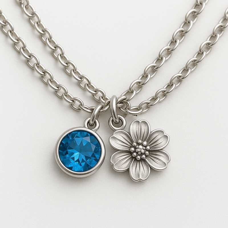 Festive Elegance: Custom Floral & Birthstone Charms for Every Season