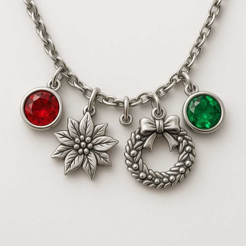 Seasonal & Holiday Charm Necklaces: Custom Birthstone & Flower Designs