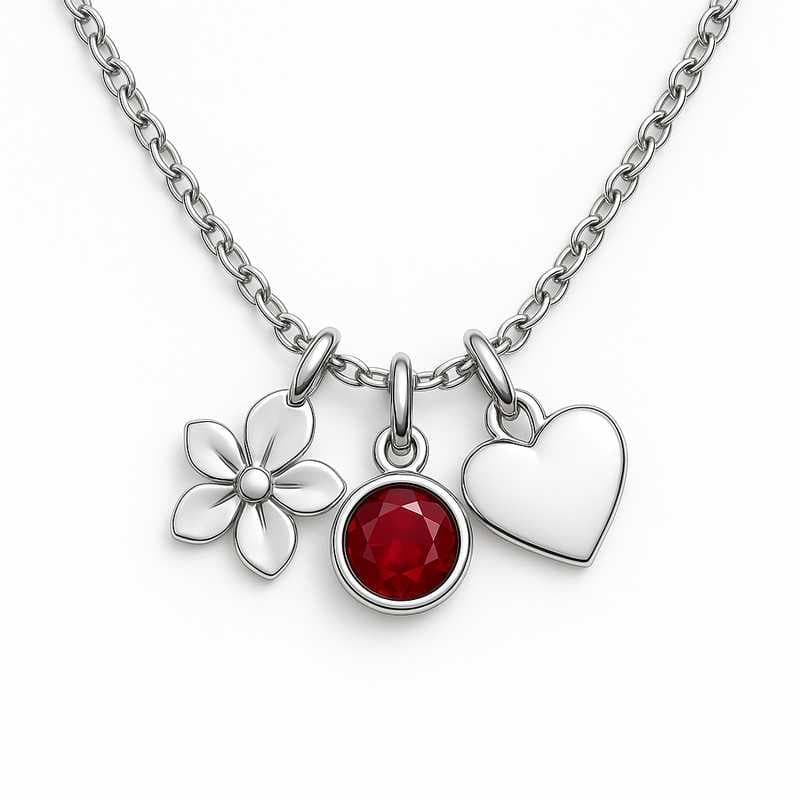 Seasonal Spark: Custom Birthstone & Flower Necklaces for Holidays
