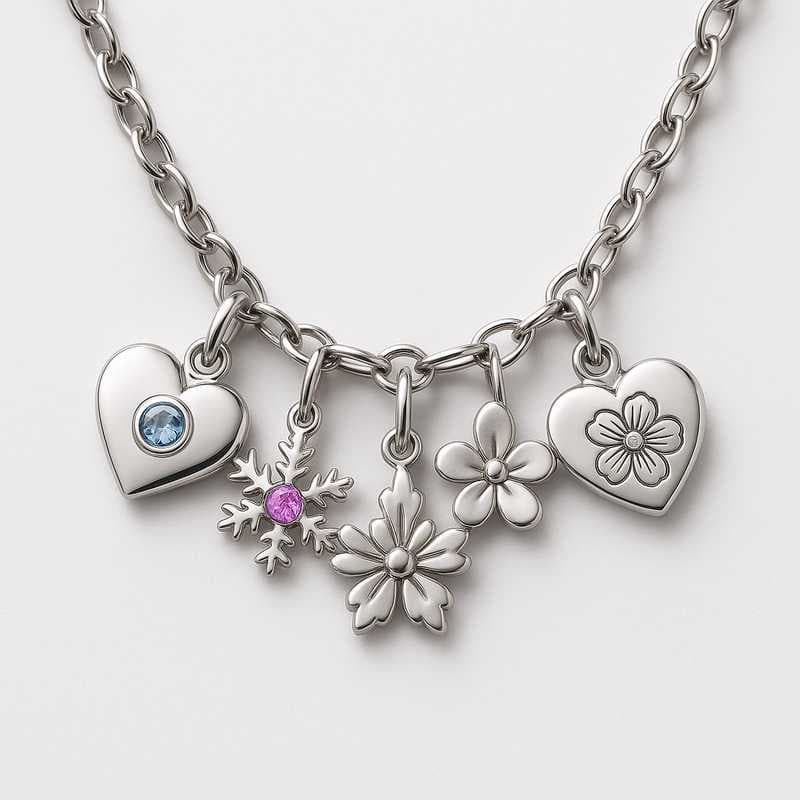 Seasonal Spark: Exclusive Birth Flower & Stone Charms for Holidays