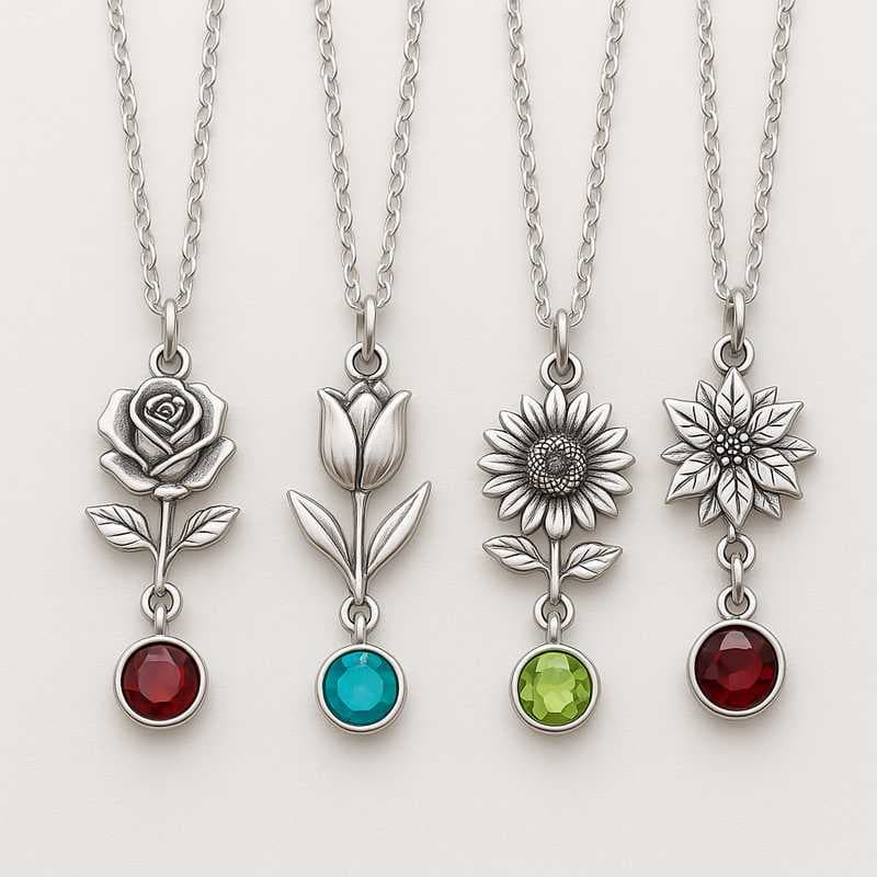 Timeless Blooms: Holiday-Ready Custom Charm Necklaces