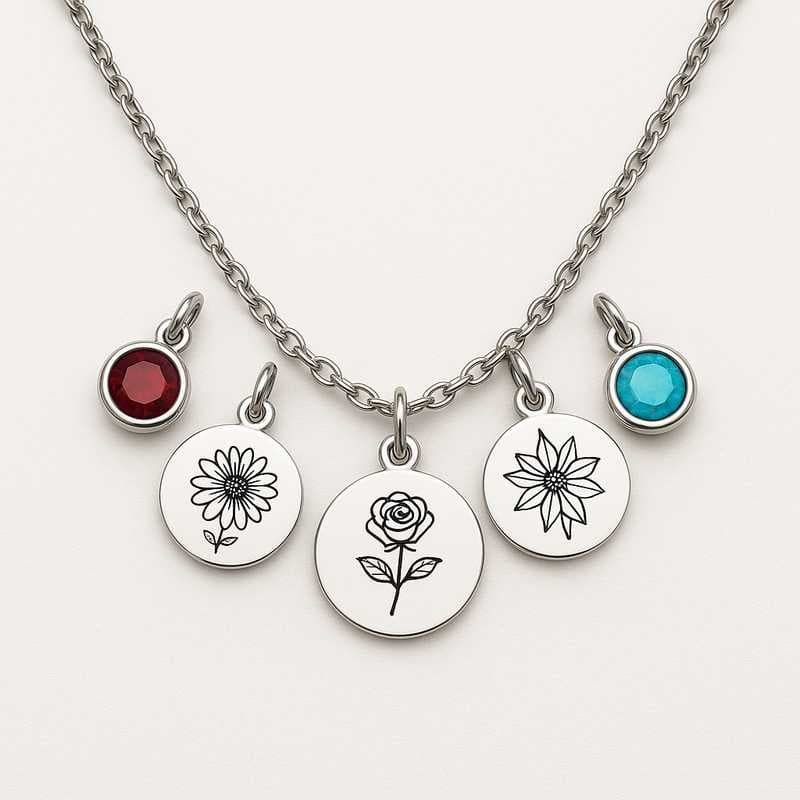 Holiday Spark: Custom Floral & Birthstone Charms for Every Season