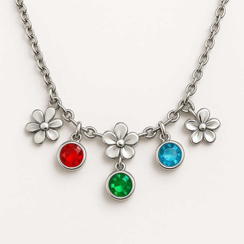Timeless Seasonal Charms: Birthstone & Flower Necklaces for Every Occasion