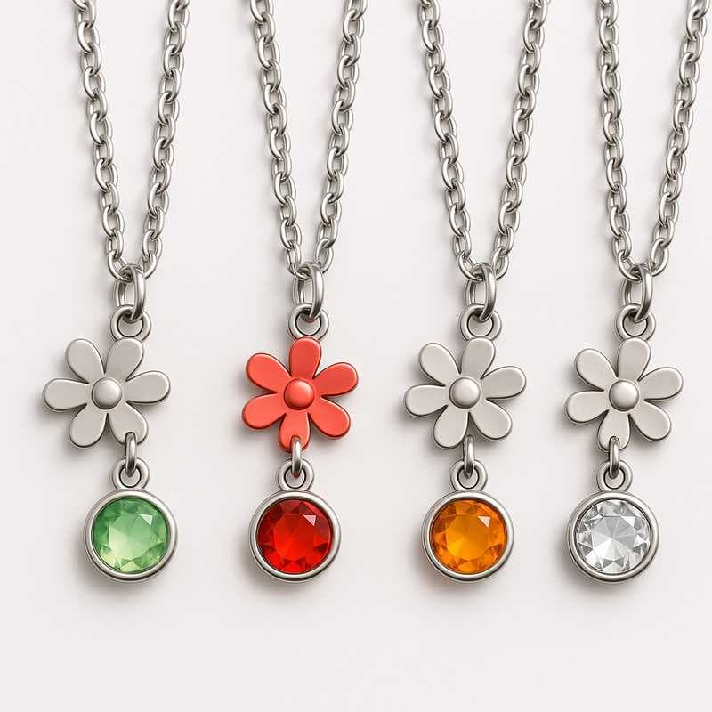 Celebrate Every Moment: Custom Birthstone & Flower Necklaces for Every Season