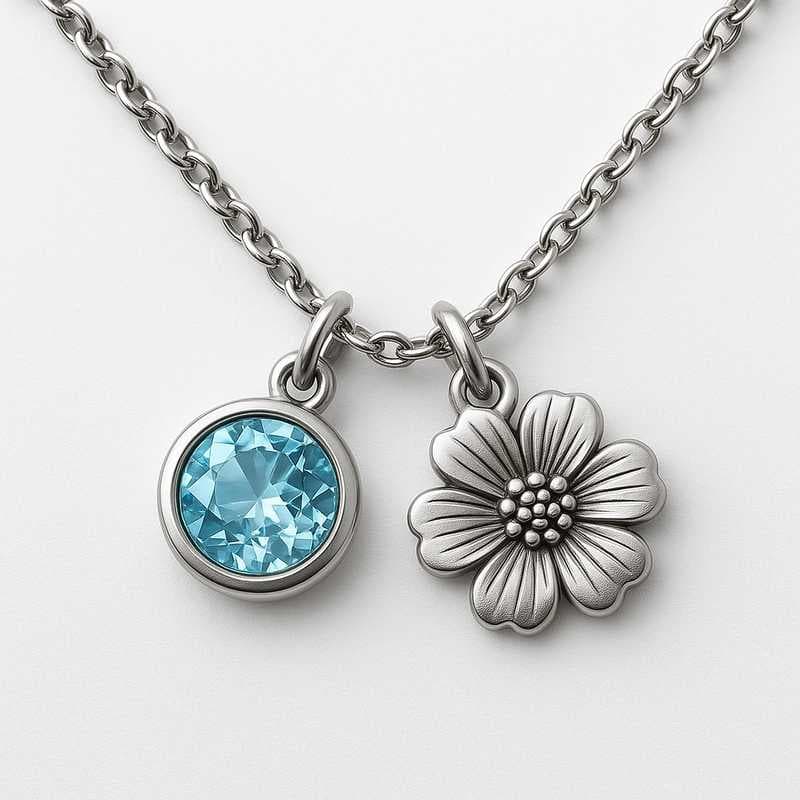 Tailored Charm Necklaces: Crafting Your Unique Birthstone & Flower Jewelry