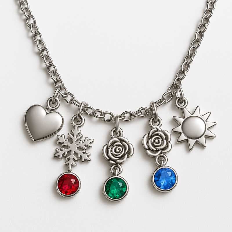 Seasonal Sparkle: Tailored Birthstone & Bloom Charms for Festive Lines