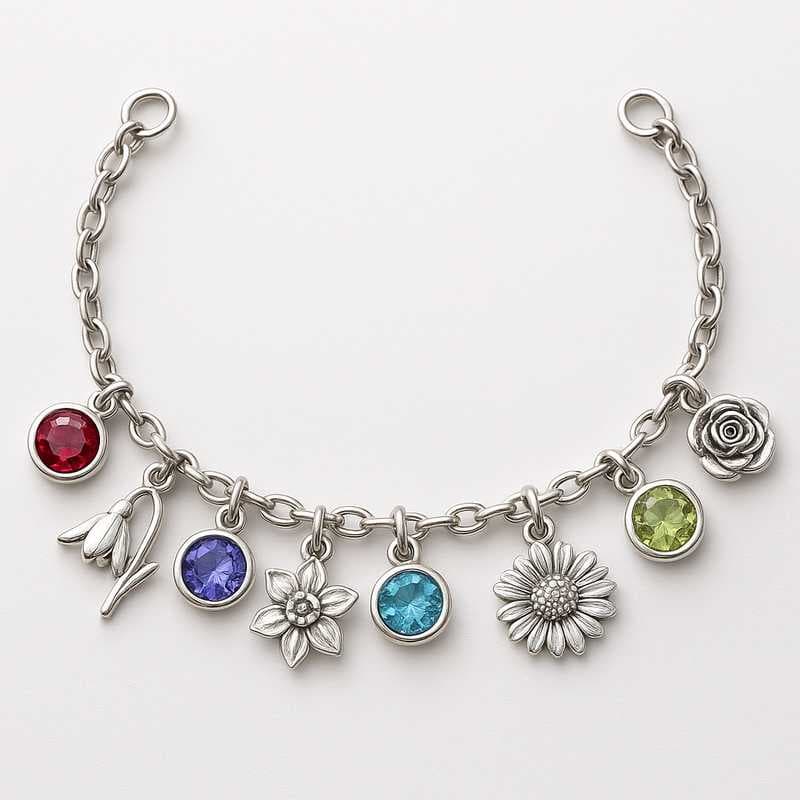 Limited-Edition Luxe: Custom Birthstone & Bloom Necklaces