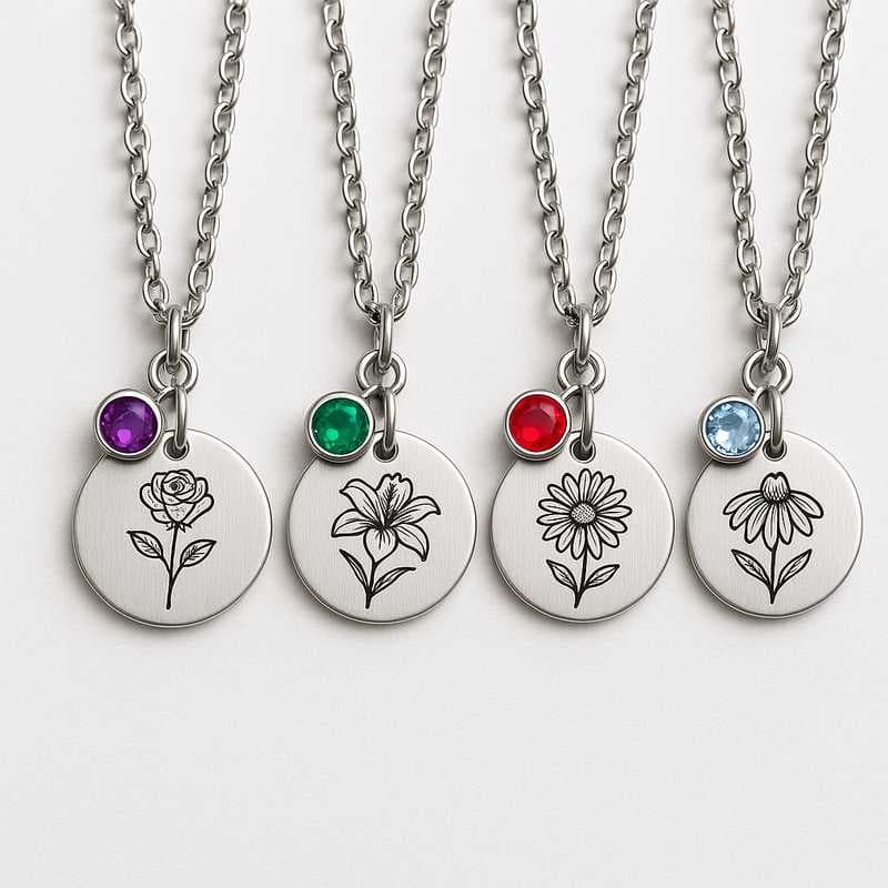 Celebrate the Seasons: Custom Birthstone & Flower Necklaces for Every Holiday