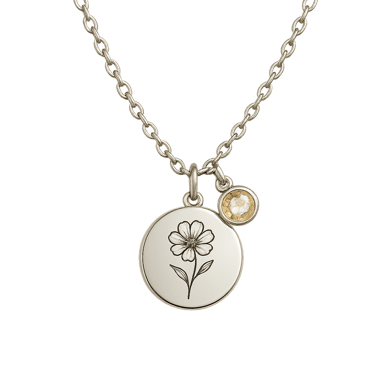 Custom Birth Month Flower Birthstone Charm Necklace OEM/ODM Sourcing Guide
