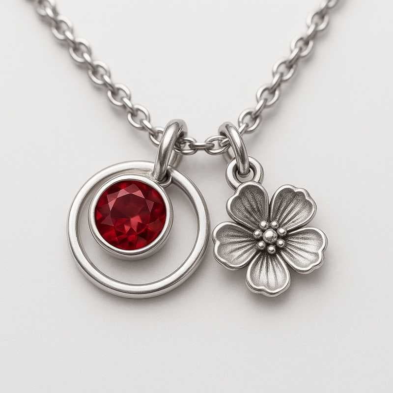 Seasonal Sparkle: Custom Birthstone & Flower Necklaces for Every Celebration