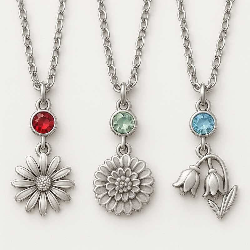 Seasonal Bloom: Custom Birthstone & Flower Charms for Every Celebration