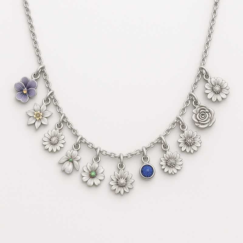 Charm Seasons: Limited-Run Floral & Birthstone Necklaces