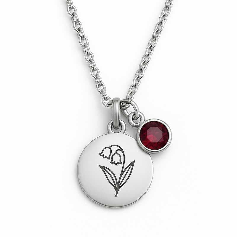 Holiday Spark: Bespoke Birthstone Flower Necklaces