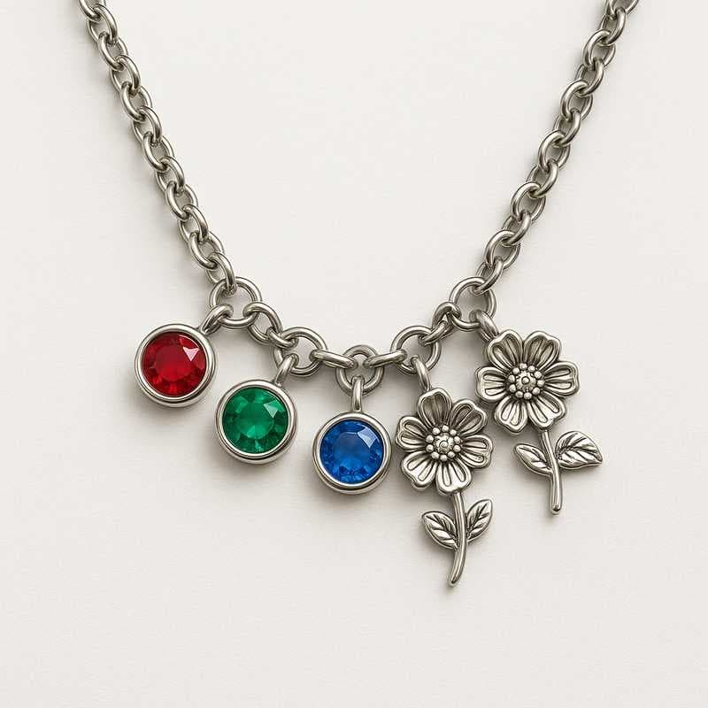Holiday Spark: Bespoke Birth Flower & Stone Charms for Seasonal Collections