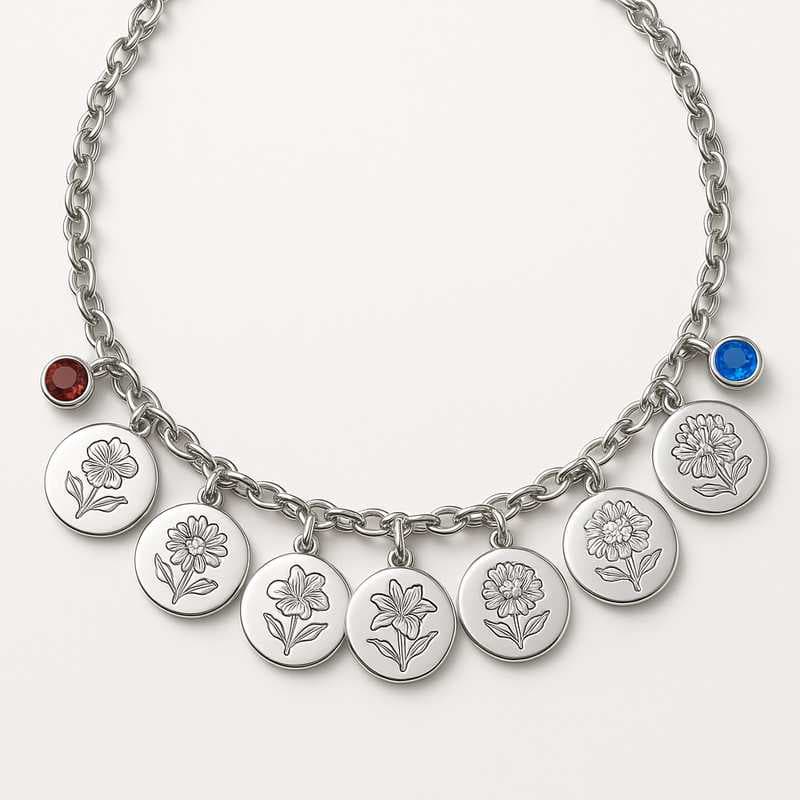 Holiday Spark: Custom Floral & Birthstone Charms for Seasonal Gifting